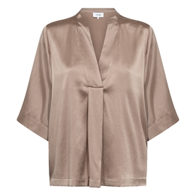 Levete Room LR-HERA 1 Bluse, Taupe Gray 